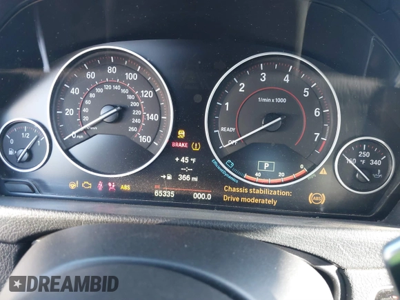 2014 BMW 3 Series 335i with VIN WBA3A9G55ENS64791, listed as a IAAI auction lot 40997669 with 65,335 mi miles. Bid and sale history available at carsss.com. Image 7.