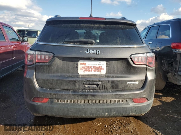 2019 Jeep Compass Latitude with VIN 3C4NJCBB3KT852044, listed as a Copart auction lot 46902925 with 49,085 mi miles and Salvage title. Bid and sale history available at DreamBid. Image 6.