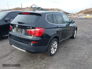 2013 BMW X3 xDrive28i with VIN 5UXWX9C54D0D01315, listed as a IAAI auction lot 42029866 with 137,482 mi miles. Bid and sale history available at carsss.com. Image 4.