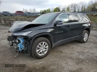 2023 Chevrolet Traverse LS z VIN 1GNERFKW3PJ221779, wystawiony jako Copart lot #54558075 z przebiegiem 18 473 mil mil oraz Szkoda całkowita • Salvage title. Historia ofert i sprzedaży dostępna na DreamBid. Obrazek 1.