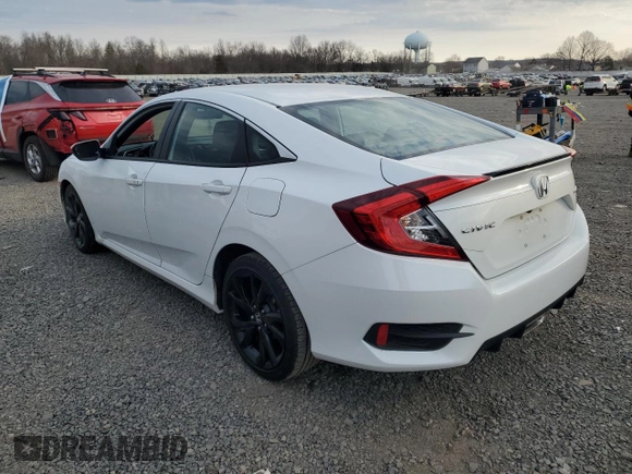 2021 Honda Civic Sport with VIN 2HGFC2F82MH540110, listed as a Copart auction lot 48857355 with 65,638 mi miles and Salvage Title. Bid and sale history available at DreamBid. Image 2.