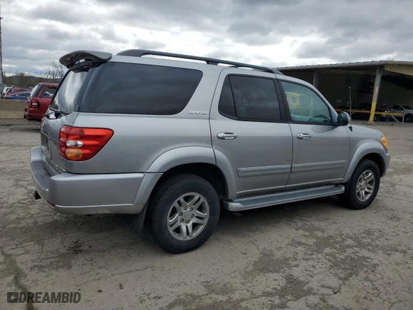 2004 Toyota Sequoia Limited with VIN 5TDBT48A24S215547, listed as a Copart auction lot 53239665 with 155,540 mi miles and Clean Title. Bid and sale history available at carsss.com. Image 3.