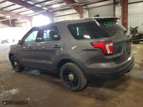 2017 Ford Police Interceptor Utility with VIN 1FM5K8AT3HGC58339, listed as a Copart auction lot 76998744 with 92,636 mi miles and Clean Title. Bid and sale history available at carsss.com. Image 2.