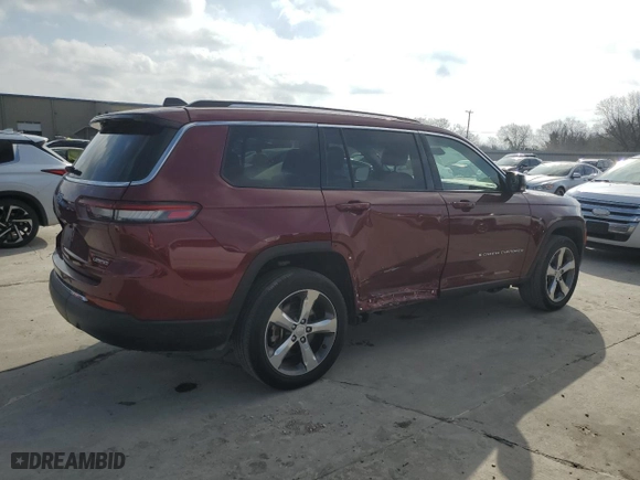 2021 Jeep Grand Cherokee L Limited with VIN 1C4RJJBG2M8195675, listed as a Copart auction lot 49249945 with 84,117 mi miles and Clean Title. Bid and sale history available at carsss.com. Image 3.