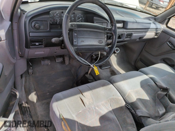 1996 Ford F-150 Special with VIN 1FTEF14N8TLB29817, listed as a Copart auction lot 52809335 with 293,859 mi miles and Salvage Title. Bid and sale history available at carsss.com. Image 8.