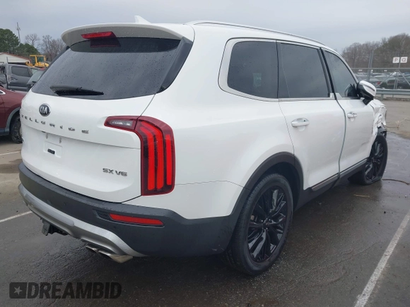 2020 Kia Telluride SX with VIN 5XYP5DHC7LG035980, listed as a IAAI auction lot 41750803 with 55,667 mi miles and . Bid and sale history available at DreamBid. Image 4.