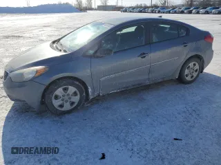 2016 Kia Forte LX with VIN KNAFK4A6XG5465166, listed as a Copart auction lot 44225135 with 187,980 mi miles and Salvage Title. Bid and sale history available at carsss.com. Image 1.