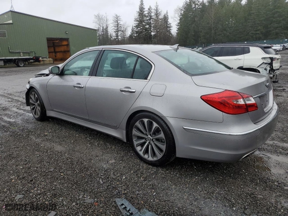 2013 Hyundai Genesis 5.0L R-Spec with VIN KMHGC4DH9DU220373, listed as a Copart auction lot 46939685 with 103,791 mi miles and Salvage Title. Bid and sale history available at carsss.com. Image 2.