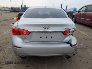 2017 Infiniti Q50 2.0t Sport with VIN JN1CV7AR7HM682824, listed as a Copart auction lot 83357614 with 49,973 mi miles and Clean Title. Bid and sale history available at carsss.com. Image 6.