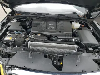 2024 Infiniti QX80 LUXE with VIN JN8AZ2AE0R9330122, listed as a Copart auction lot 88678885 with 6,783 mi miles and Salvage Title. Bid and sale history available at carsss.com. Image 12.
