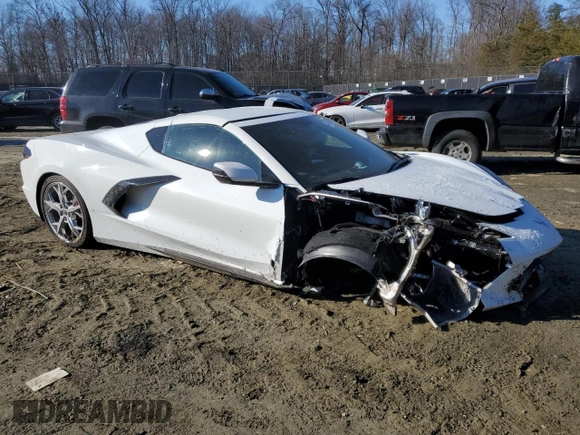 2021 Chevrolet Corvette 2LT with VIN 1G1YB2D41M5118498, listed as a Copart auction lot 41978475 with Not provided miles and Salvage title. Bid and sale history available at DreamBid. Image 4.
