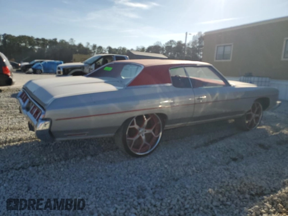 1973 Chevrolet Caprice z VIN 1N47R3D197757, wystawiony jako Copart lot #44179455 z przebiegiem 646 mil mil oraz Czysty tytuł • Clean title. Historia ofert i sprzedaży dostępna na DreamBid. Obrazek 3.