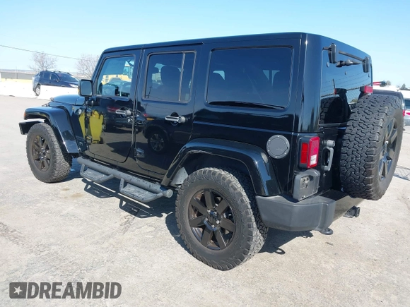 2014 Jeep Wrangler Unlimited Sahara with VIN 1C4BJWEG0EL306202, listed as a IAAI auction lot 41784330 with 79,123 mi miles. Bid and sale history available at carsss.com. Image 3.