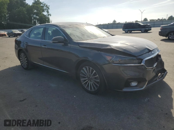 2017 Kia Cadenza Premium z VIN KNALC4J19H5080624, wystawiony jako Copart lot #59275114 z przebiegiem 60 687 mil mil oraz Szkody całkowita. Historia ofert i sprzedaży dostępna na DreamBid. Obrazek 4.