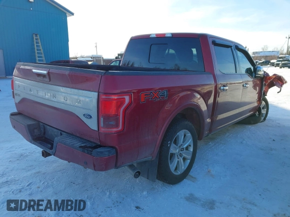 2017 Ford F-150 XL with VIN 1FTEW1EG6HFA47588, listed as a IAAI auction lot 41707391 with 71,529 mi miles. Bid and sale history available at carsss.com. Image 4.