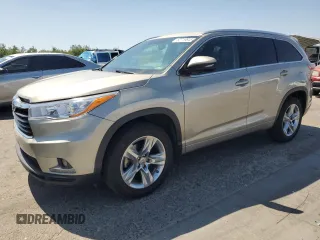 2014 Toyota Highlander Limited with VIN 5TDYKRFH1ES018557, listed as a Copart auction lot 62719645 with 240,889 mi miles and Clean title. Bid and sale history available at DreamBid. Image 1.