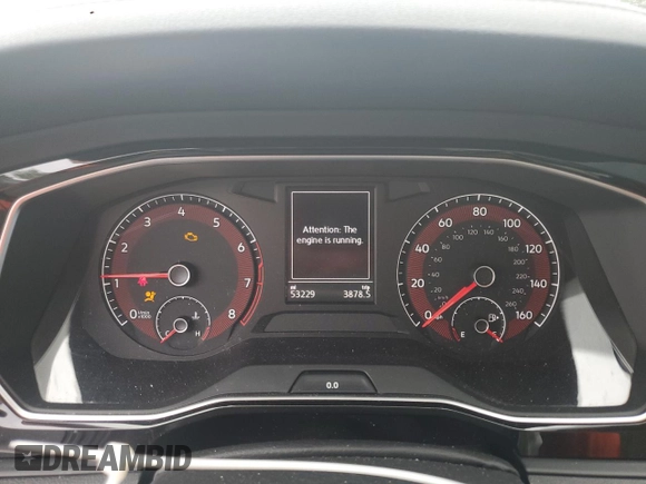 2020 Volkswagen Jetta S с VIN 3VWC57BU5LM095287, выставлен на аукционе Copart как лот 54383405 с пробегом 53 229 миль миль и Списание • Salvage title. История ставок и продаж доступна на DreamBid. Изображение 9.