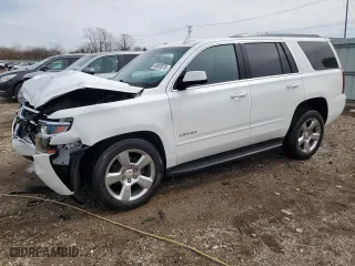 2017 Chevrolet Tahoe LS with VIN 1GNSKAKC0HR259943, listed as a Copart auction lot 49803075 with 43,832 mi miles and Salvage Title. Bid and sale history available at carsss.com. Image 1.