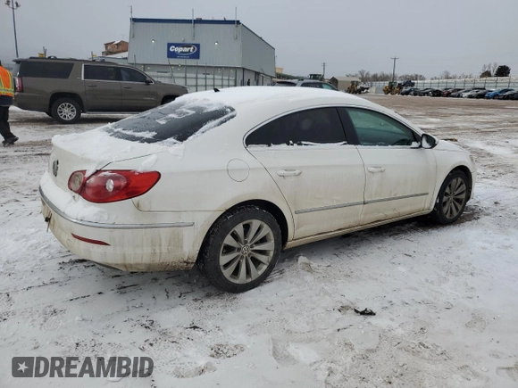 2010 Volkswagen CC Sport with VIN WVWNN7ANXAE549686, listed as a Copart auction lot 87531595 with 151,449 mi miles and Clean Title. Bid and sale history available at carsss.com. Image 3.