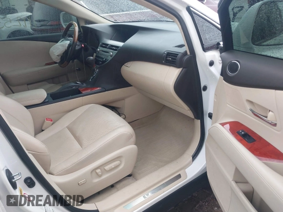 2010 Lexus RX 350 with VIN 2T2BK1BA3AC001385, listed as a IAAI auction lot 41223850 with 111,253 mi miles and . Bid and sale history available at DreamBid. Image 5.