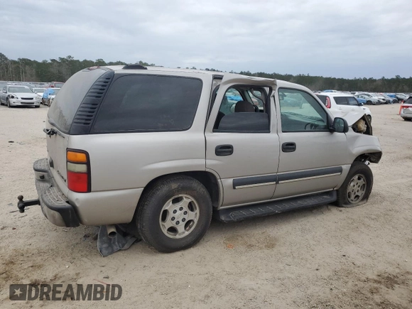 2004 Chevrolet Tahoe LS with VIN 1GNEC13V24J125079, listed as a Copart auction lot 41410405 with 290,954 mi miles and Salvage Title. Bid and sale history available at carsss.com. Image 3.