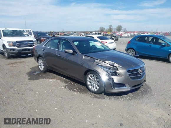 2014 Cadillac CTS Sedan RWD with VIN 1G6AP5SX1E0167520, listed as a IAAI auction lot 41829003 with 45,145 mi miles. Bid and sale history available at carsss.com. Image 1.