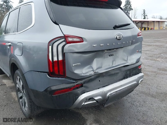 2021 Kia Telluride S with VIN 5XYP6DHC7MG160587, listed as a IAAI auction lot 41095240 with 55,954 mi miles. Bid and sale history available at carsss.com. Image 6.