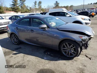 2015 Lexus IS 250 with VIN JTHCF1D22F5020807, listed as a Copart auction lot 48802575 with 106,707 mi miles and Salvage Title. Bid and sale history available at DreamBid. Image 4.