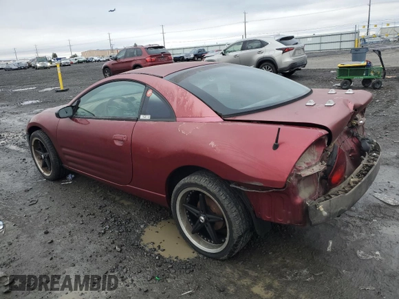 2000 Mitsubishi Eclipse RS with VIN 4A3AC34G9YE074744, listed as a Copart auction lot 41636195 with 183,083 mi miles and Salvage Title. Bid and sale history available at carsss.com. Image 2.