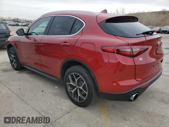 2019 Alfa Romeo Stelvio Ti Sport z VIN ZASPAKBN4K7C54604, wystawiony jako Copart lot #49912975 z przebiegiem 40 301 mil mil oraz Szkoda całkowita • Salvage title. Historia ofert i sprzedaży dostępna na DreamBid. Obrazek 2.