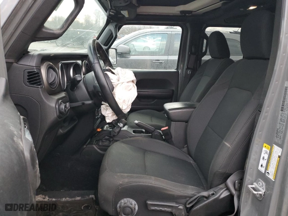 2018 Jeep Wrangler Unlimited Sport S with VIN 1C4HJXDG0JW292148, listed as a Copart auction lot 46606455 with 82,379 mi miles and Salvage Title. Bid and sale history available at carsss.com. Image 7.