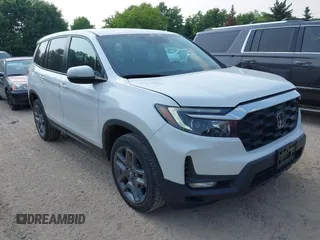 2023 Honda Passport EX-L with VIN 5FNYF8H54PB040416, listed as a IAAI auction lot 42438167 with 22,977 mi miles and . Bid and sale history available at DreamBid. Image 1.