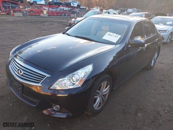 2013 Infiniti G37 Sedan x with VIN JN1CV6AR9DM760671, listed as a IAAI auction lot 40827763 with 86,894 mi miles. Bid and sale history available at carsss.com. Image 2.