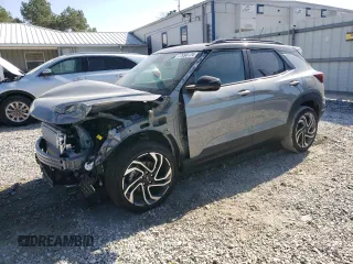 2025 Chevrolet TrailBlazer RS with VIN KL79MTSL6SB046005, listed as a Copart auction lot 77990124 with 356 mi miles and Salvage Title. Bid and sale history available at carsss.com. Image 1.