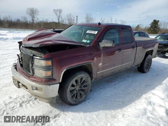 2014 Chevrolet Silverado 1500 LTZ with VIN 1GCVKSEC8EZ312391, listed as a Copart auction lot 45658795 with 158,495 mi miles and Salvage Title. Bid and sale history available at DreamBid. Image 1.