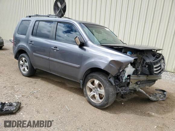 2014 Honda Pilot EX-L with VIN 5FNYF3H77EB002499, listed as a Copart auction lot 67306374 with Not Provided miles and Salvage Title. Bid and sale history available at DreamBid. Image 4.