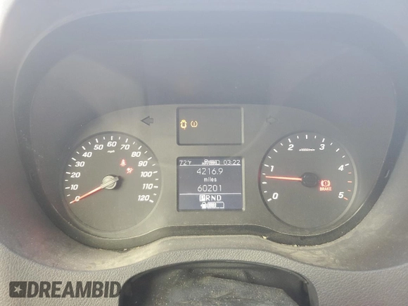 2020 Mercedes-Benz Sprinter with VIN W1W4EBHY4LT019845, listed as a Copart auction lot 46849875 with 60,201 mi miles and Salvage Title. Bid and sale history available at DreamBid. Image 9.