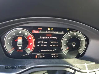 2021 Audi S4 Premium Plus with VIN WAUB4AF46MA012762, listed as a Copart auction lot 42128455 with 43,937 mi miles and Salvage Title. Bid and sale history available at carsss.com. Image 9.
