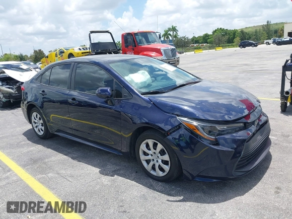 2024 Toyota Corolla LE with VIN 5YFB4MDEXRP111863, listed as a IAAI auction lot 40083084 with 40,206 mi miles. Bid and sale history available at carsss.com. Image 1.