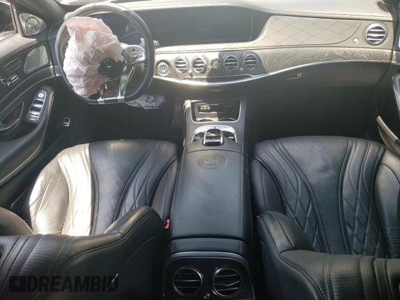 2018 Mercedes-Benz S 63 AMG with VIN WDDUG8JB6JA343764, listed as a Copart auction lot 53315764 with Not Provided miles and Salvage Title. Bid and sale history available at DreamBid. Image 8.