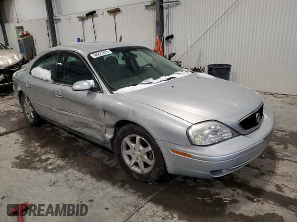 2000 Mercury Sable GS with VIN 1MEFM50U5YG601095, listed as a Copart auction lot 46221875 with 125,321 mi miles and Salvage title. Bid and sale history available at DreamBid. Image 4.