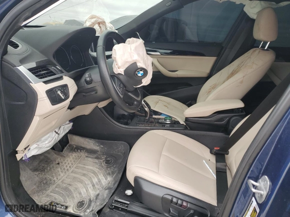 2021 BMW X1 sDrive28i with VIN WBXJG7C08M5T38777, listed as a Copart auction lot 89270515 with 0 mi miles and Salvage Title. Bid and sale history available at carsss.com. Image 7.