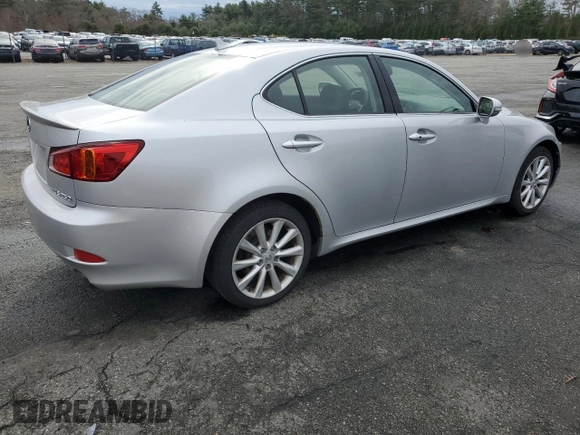 2010 Lexus IS 250 with VIN JTHCF5C26A5043749, listed as a Copart auction lot 51842205 with 175,930 mi miles and Salvage Title. Bid and sale history available at carsss.com. Image 3.