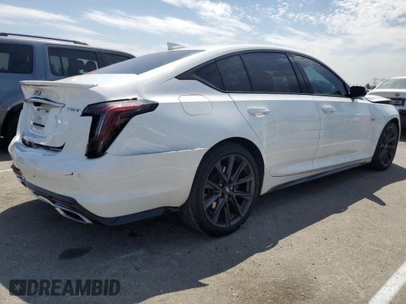 2022 Cadillac CT5 Sport with VIN 1G6DP5RK1N0114209, listed as a Copart auction lot 66781774 with 30,674 mi miles and Salvage Title. Bid and sale history available at DreamBid. Image 3.