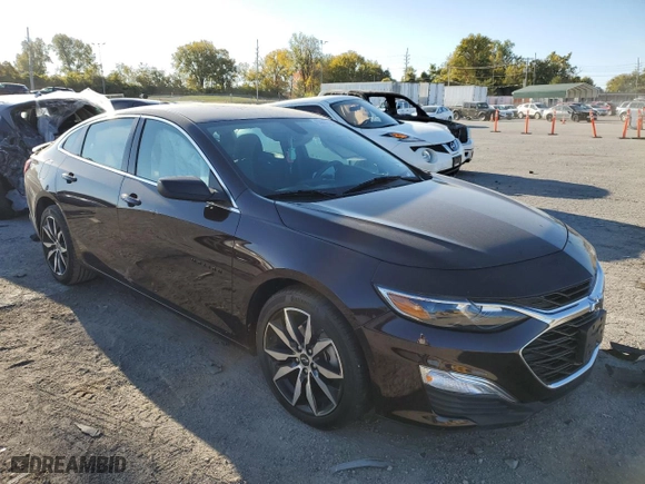 2020 Chevrolet Malibu RS with VIN 1G1ZG5ST8LF138838, listed as a Copart auction lot 63887162 with 32,527 mi miles and Salvage Title. Bid and sale history available at carsss.com. Image 1.