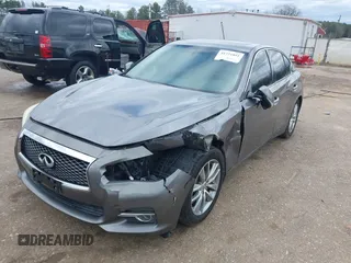 2014 Infiniti Q50 Sport with VIN JN1BV7AP5EM676199, listed as a IAAI auction lot 41721851 with 133,082 mi miles and . Bid and sale history available at DreamBid. Image 6.
