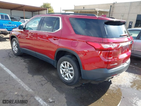 2019 Chevrolet Traverse LT Cloth with VIN 1GNERGKW0KJ299452, listed as a IAAI auction lot 41528997 with 105,607 mi miles. Bid and sale history available at carsss.com. Image 3.