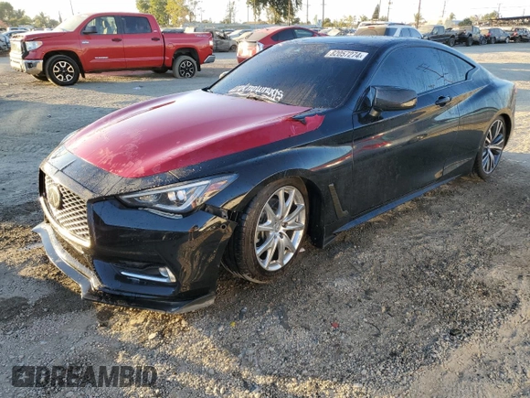 2020 Infiniti Q60 Luxe with VIN JN1EV7EK2LM340177, listed as a Copart auction lot 82057274 with 117,140 mi miles and Salvage Title. Bid and sale history available at carsss.com. Image 1.