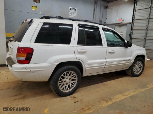 2004 Jeep Grand Cherokee Limited with VIN 1J4GW58N34C387393, listed as a Copart auction lot 41846405 with 160,606 mi miles and Salvage Title. Bid and sale history available at carsss.com. Image 3.