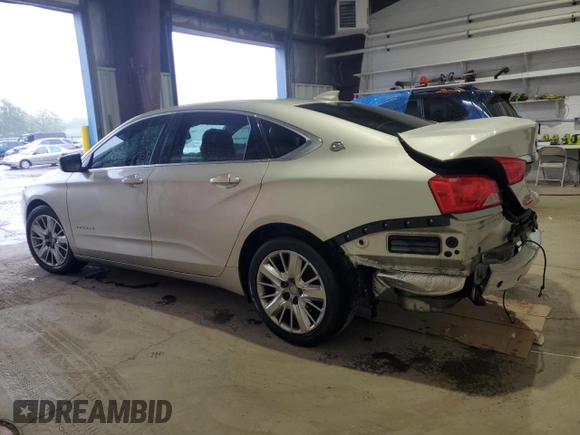 2015 Chevrolet Impala LS with VIN 2G11X5SLXF9104300, listed as a Copart auction lot 58166895 with 109,610 mi miles and Salvage title. Bid and sale history available at DreamBid. Image 2.